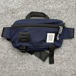 Topo Designs Quick Pack Waist Fanny Pack Sling Belt Bag Navy Blue Travel EDC
